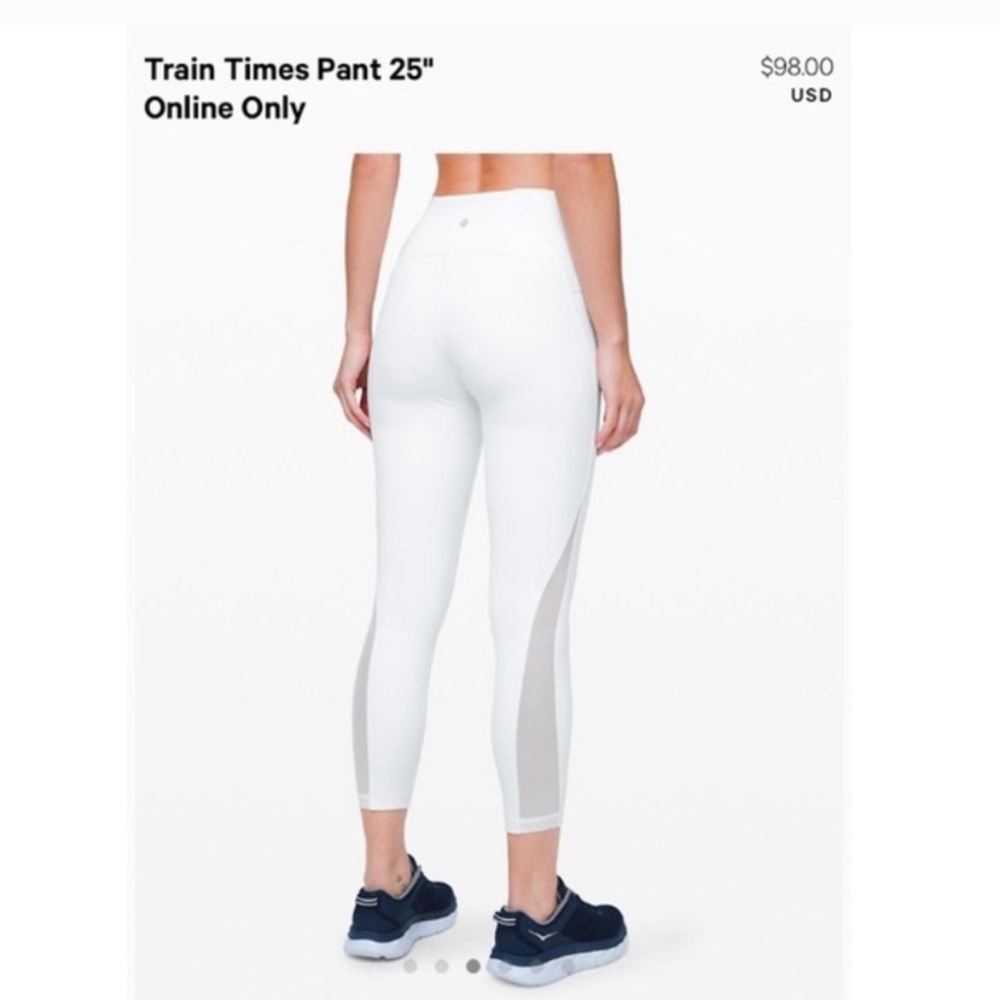 Lululemon white train times